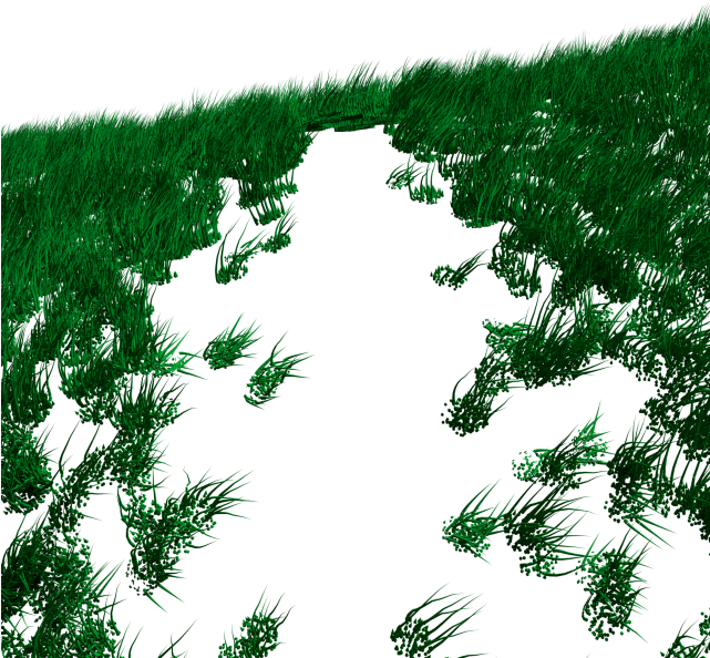 The Grass's Shadow Is Disappear When The Mesh Become - Grass (640x1136), Png Download