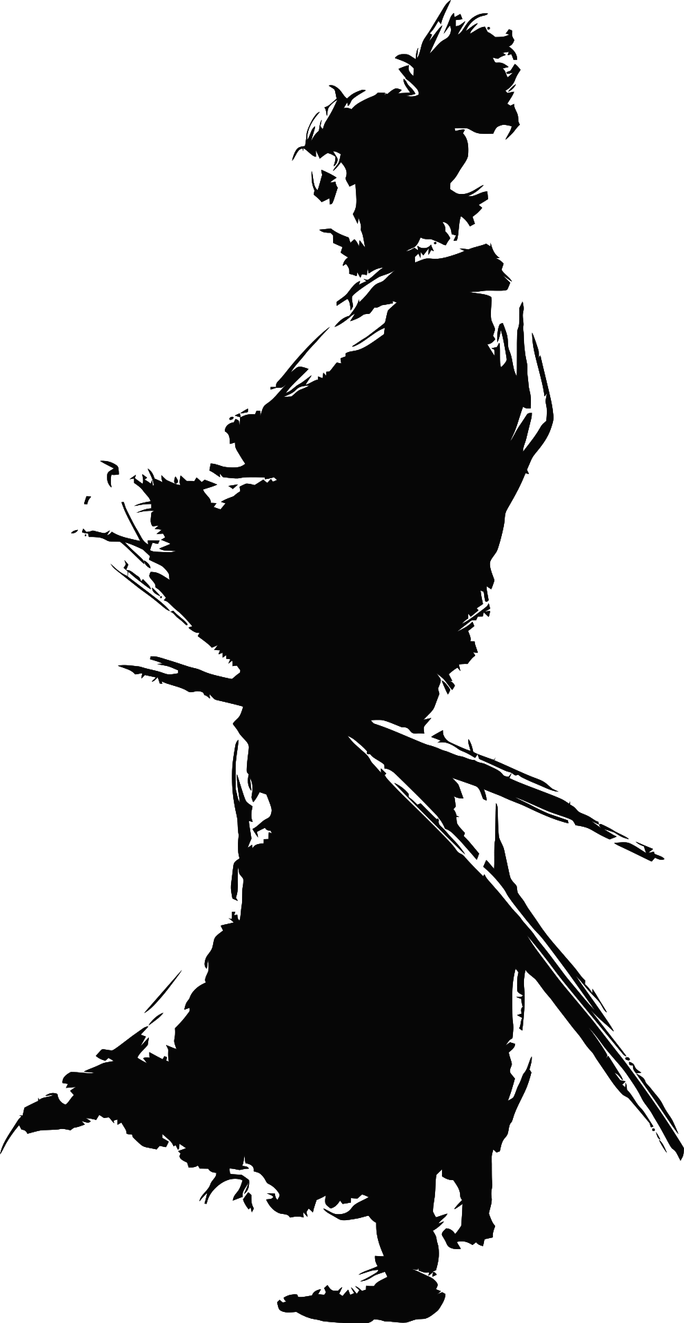 サムライ, 日本, 戦士, 剣, 伝統的な, カタナ Samurai Drawing, - Japanese Samurai Png (661x1280), Png Download