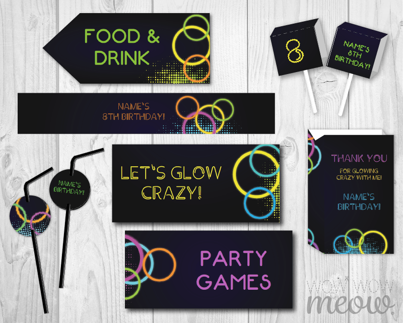 Glow In The Dark - Party (800x641), Png Download