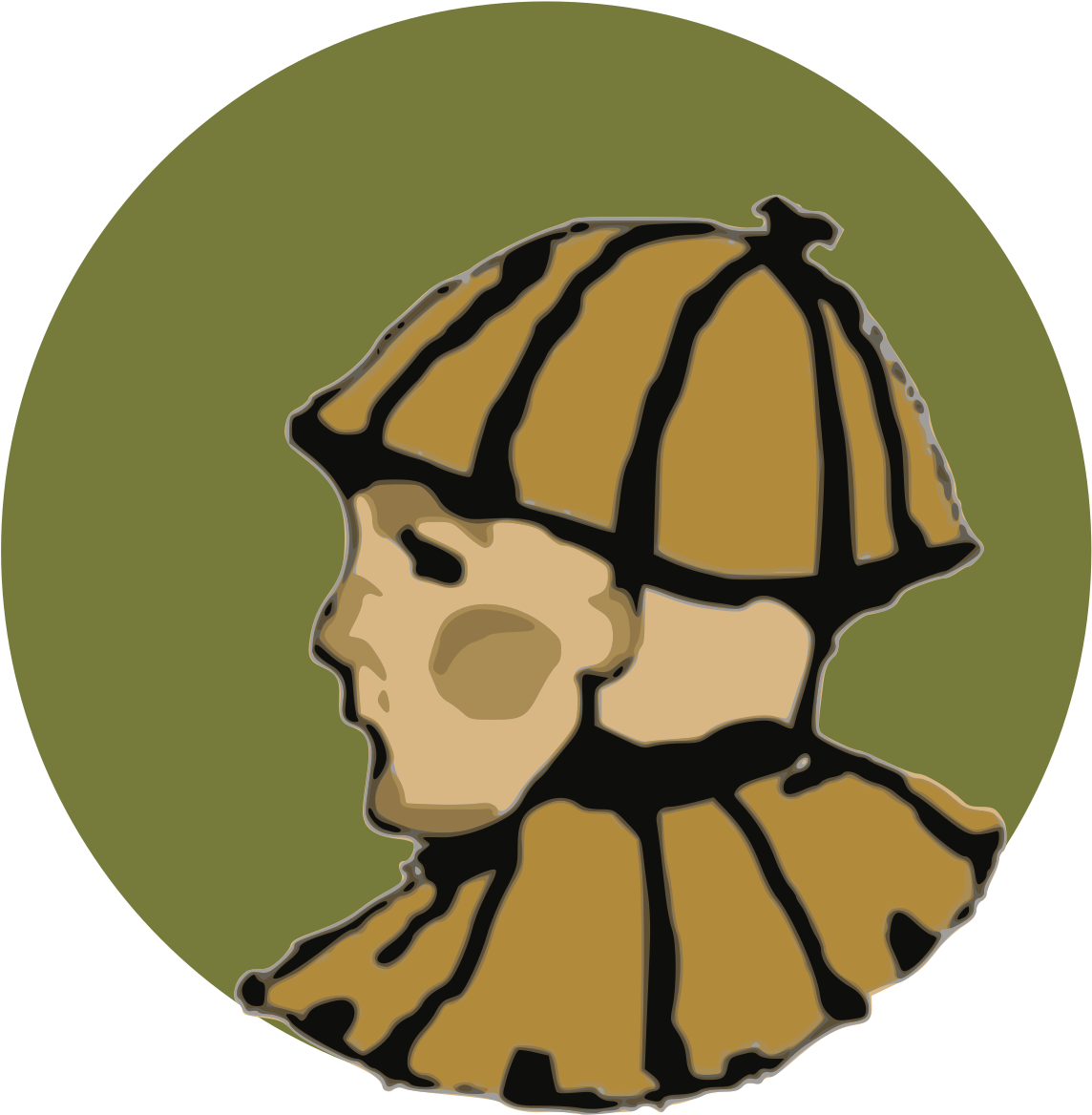 Greek Warrior Silhouette At Getdrawings - Illustration (1200x1235), Png Download