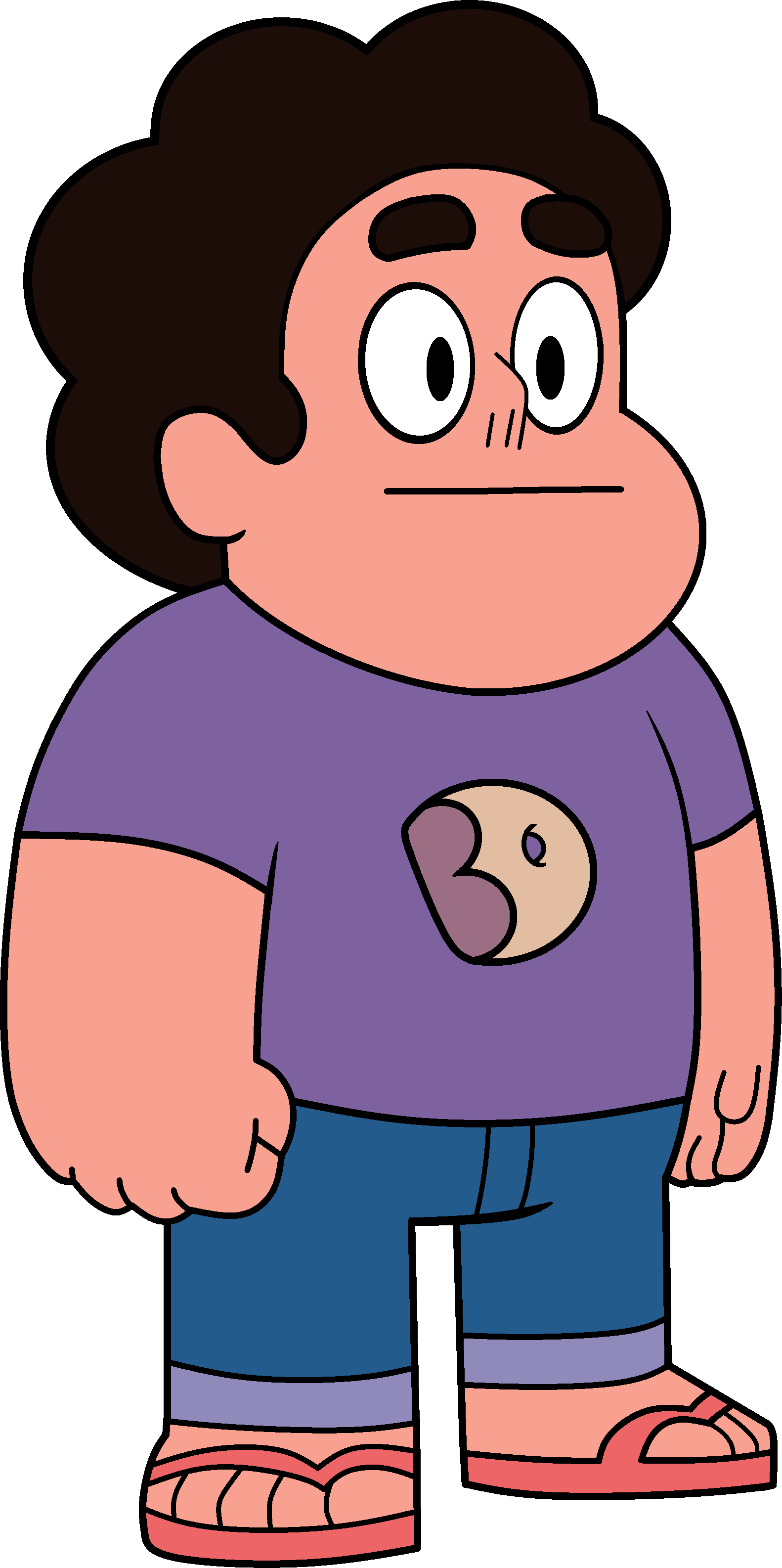 Steven Big Donut Uniform Redo - Garnet Shapeshifted Into Steven (1582x3171), Png Download