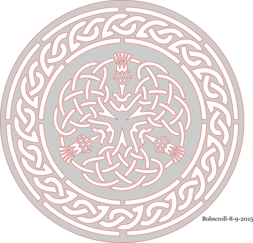 Scottish Celtic Circle - Ornament (498x480), Png Download