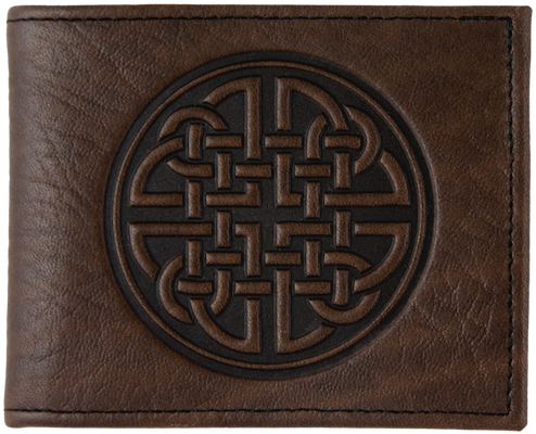Celtic Circle Leather Wallet - Oberon Design Fine Celtic Leather Wallet (600x473), Png Download