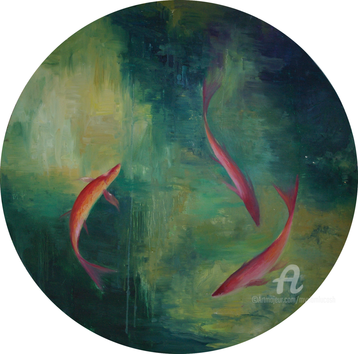 Painting, 90x90x1 Cm ©2009 By Myriam Lucas - Painting (1200x1188), Png Download