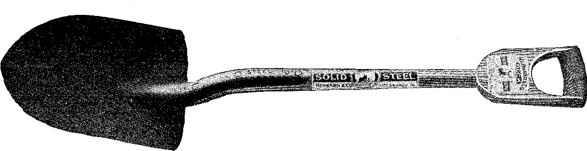 Vintage Shovel Download Digital Gardening Clip Art - Vintage Shovel Clipart (1475x505), Png Download