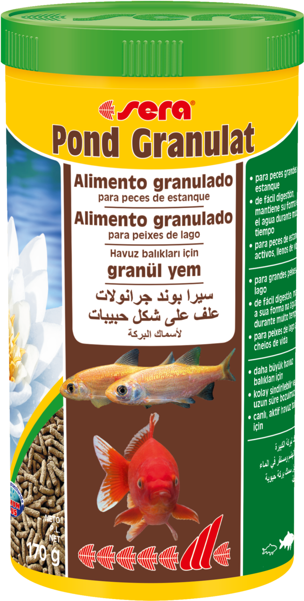 07170 Es Pt Tr Sa Sera Pond Granulat 1000 Ml Top - Sera Pond Granulat (647x1280), Png Download
