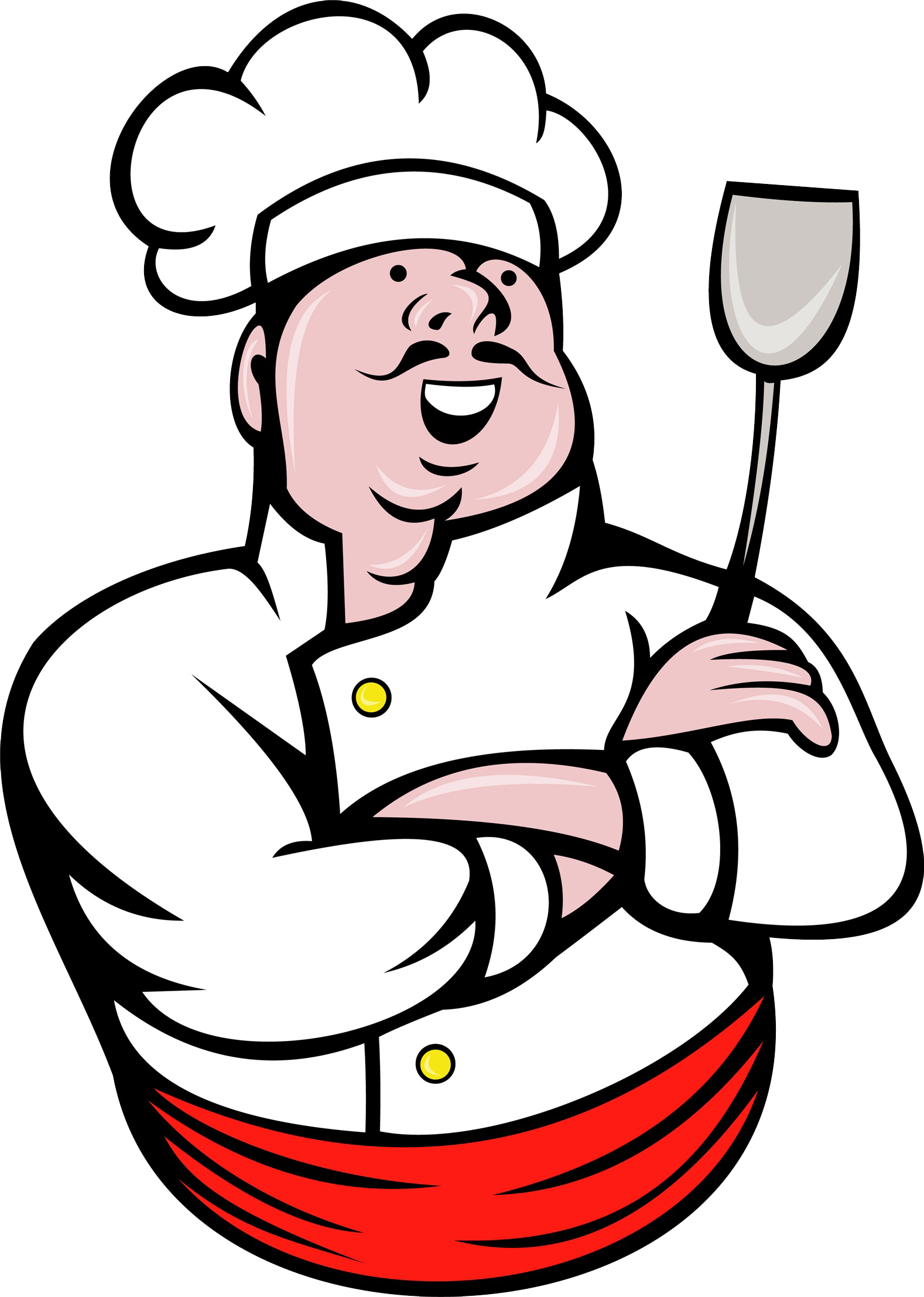 Chef & Spatula Vector (1578x2214), Png Download