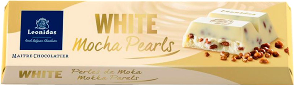 Batons White Chocolate Mocha Pearls Pack - Leonidas White Mocha Pearls (1028x1000), Png Download