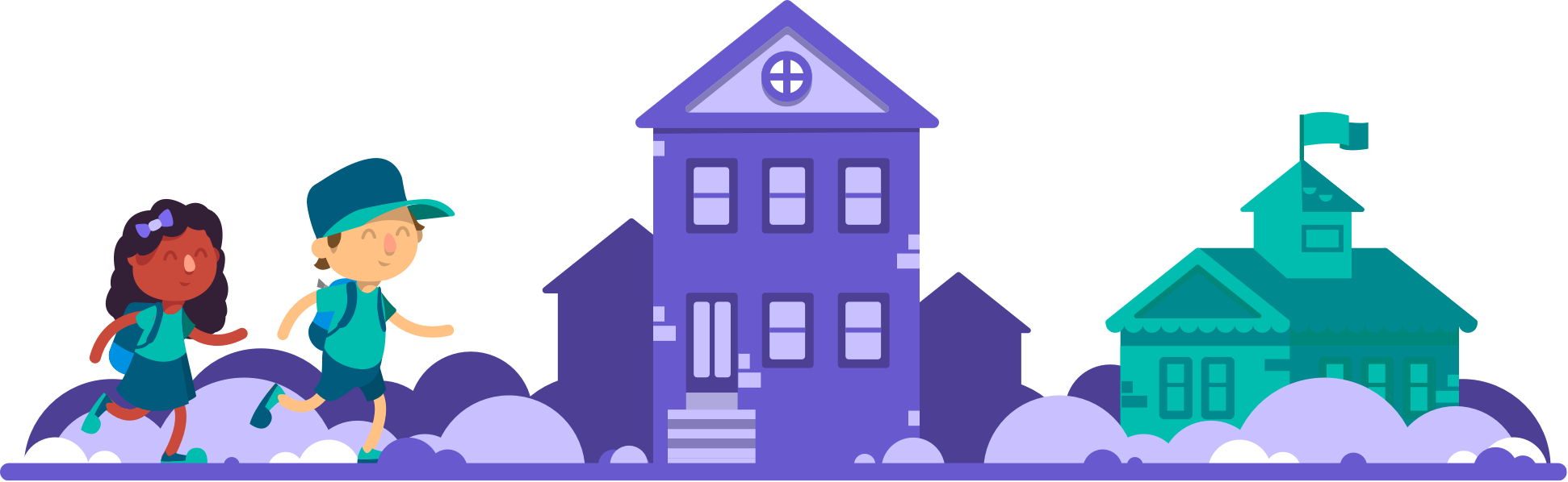 It's Easy To Get Involved In Walk To School - Illustration (1942x598), Png Download