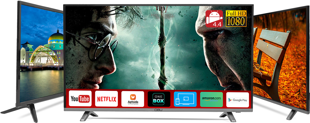 Experience Super Fast Android Tv - Led-backlit Lcd Display (1000x398), Png Download
