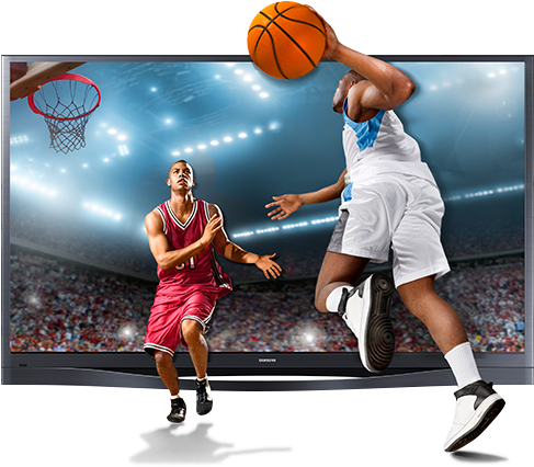 The Wonder Of 3d - Tv 3d Basketball (768x426), Png Download