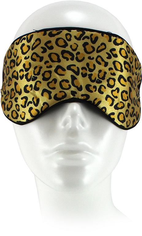 Satin Sleep Mask Leopard Print - Pink & Lime Green Leopard Stainless Steel Travel (611x817), Png Download