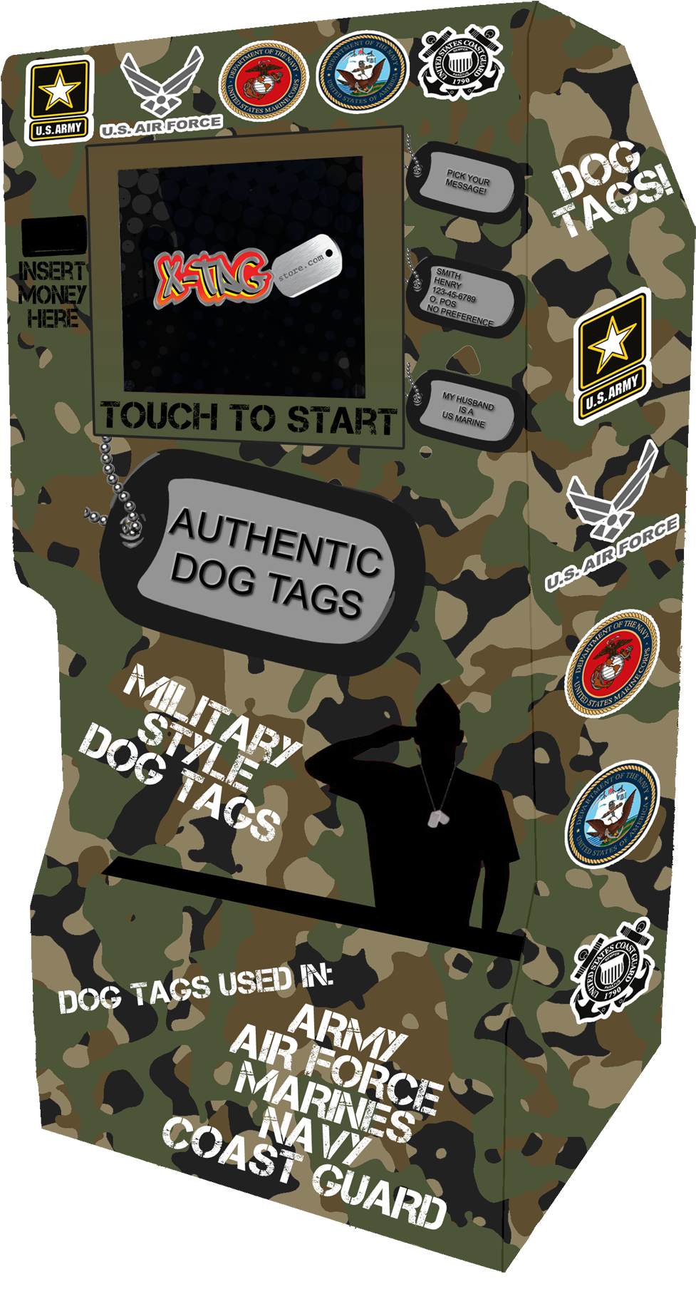 Finished Dog Tags - Military Uniform (1000x1817), Png Download