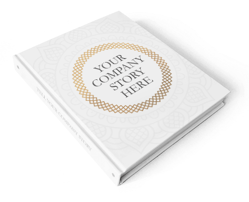 Company Story Book Mockup - Paper (500x414), Png Download