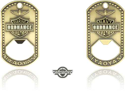 Dog Tag Challenge Coins - Asap Bottle Opener Coin (600x400), Png Download