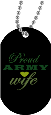 Proud Army Wife White Dog Tag - Batman Punching Trump Necklace (480x480), Png Download