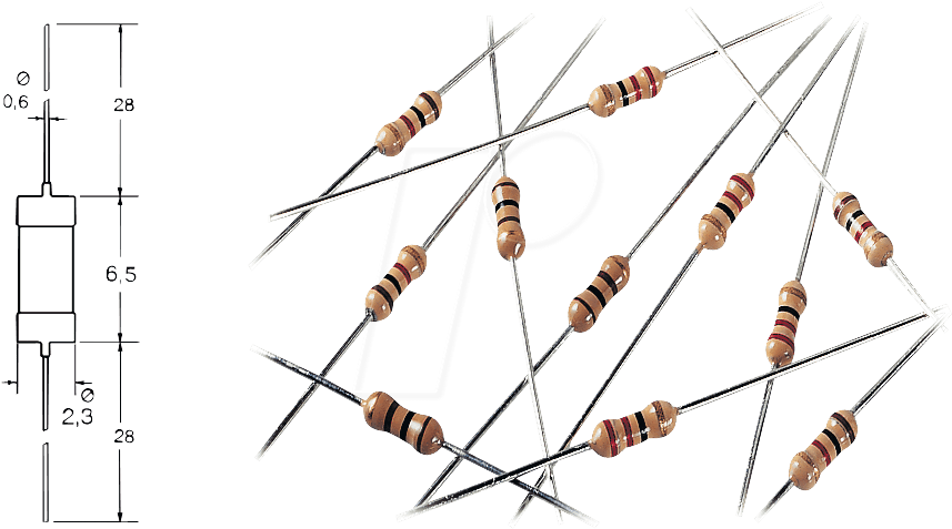 Add - Yageo Cfr-25jt-52-820r Carbon Resistor (881x496), Png Download