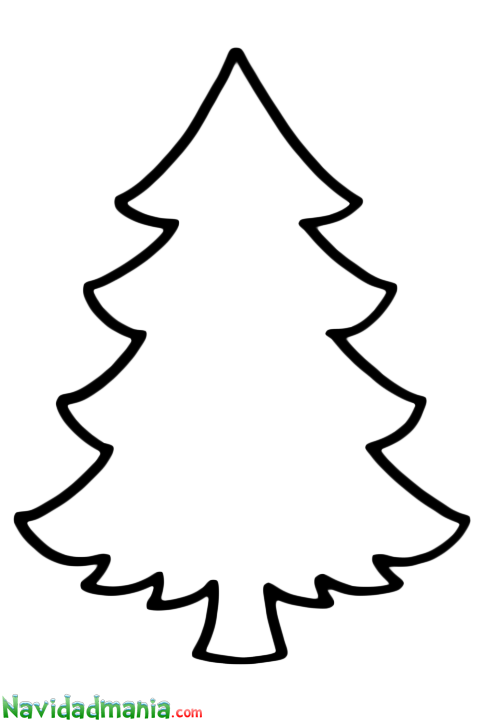 Arboles De Navidad Para Recortar - Silueta De Arbol De Navidad (480x720), Png Download