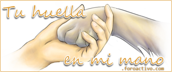 Tu Huella En Mi Mano - Huella De Perro Y Mano (600x250), Png Download