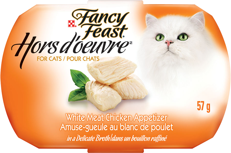 Fancy Feast® Hors D'oeuvre™ White Meat Chicken Appetizer - Fancy Feast Gourmet Grilled Cat Food, Seafood Feast (780x522), Png Download