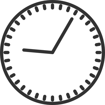 Solid Bordered Square - Blank Clock (400x400), Png Download
