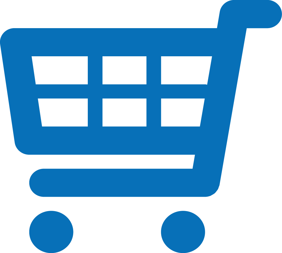 Visite A Nossa Loja Virtual - Carrinho De Compras Azul Png (983x881), Png Download