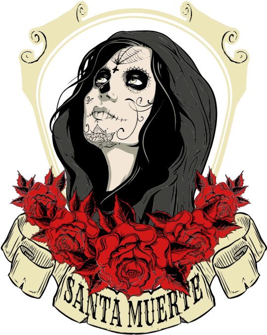 Santa Muerte (539x705), Png Download