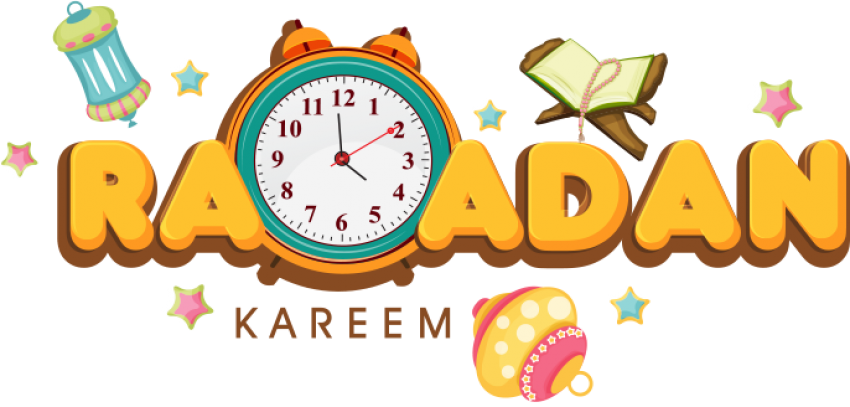 Ramadan Logo Png For Kids - Spiny Lobster Circle Wall Clock (850x407), Png Download