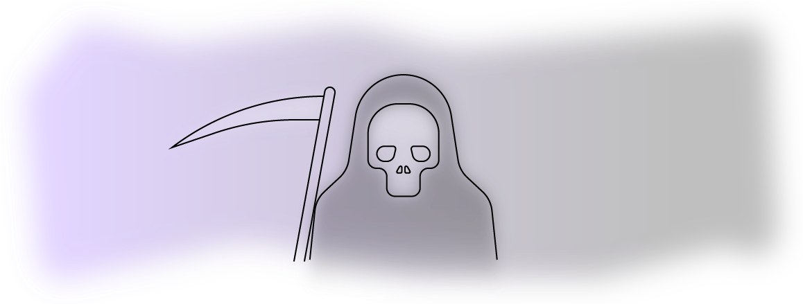 01 Nov Para Los Que Creen En La “santa” Muerte - Skull (1201x463), Png Download