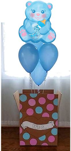 Sorpresa "es Niño / Es Niña" - 16"pkg Bby Boy Bear With Bottle (520x520), Png Download