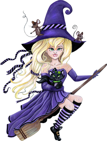 Witch-196 - Imagens Em Png Bruxa (364x480), Png Download