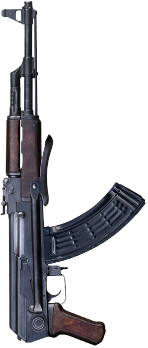 Pelotòn De Santa Muerte Is A Group Of Ex Paramilitary - Ak 47 Pistol (297x698), Png Download