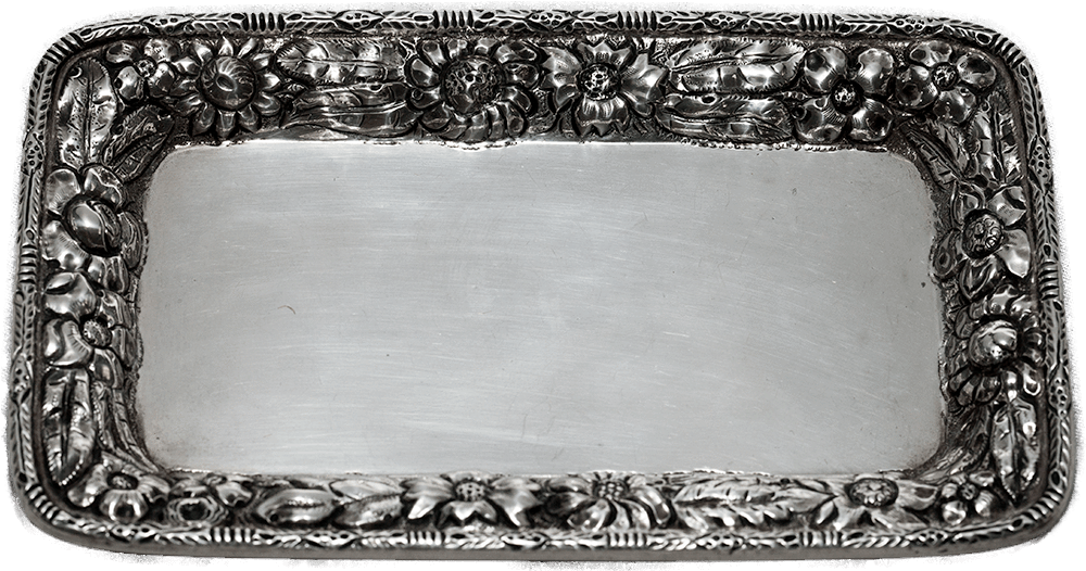 Early 1900s Bigelow Kennard & Co Small Floral Sterling - Silver (1000x1000), Png Download