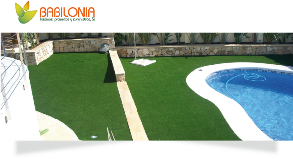 Césped Artificial En Sevilla - Gazon Artificiel 2x10 Vert (600x337), Png Download