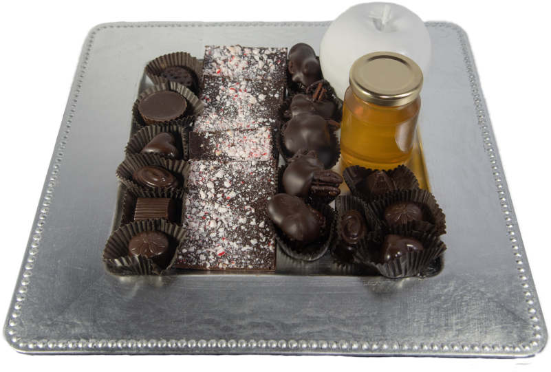 Silver Tray Chocolate Platter - Platter (800x800), Png Download