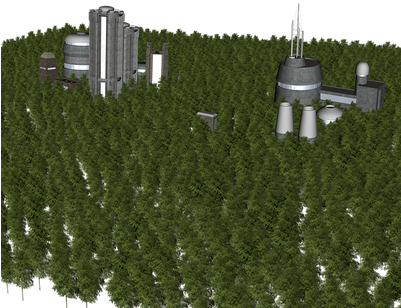 Poster Forest Lamdschaft Architecture Building Future - Building (400x400), Png Download