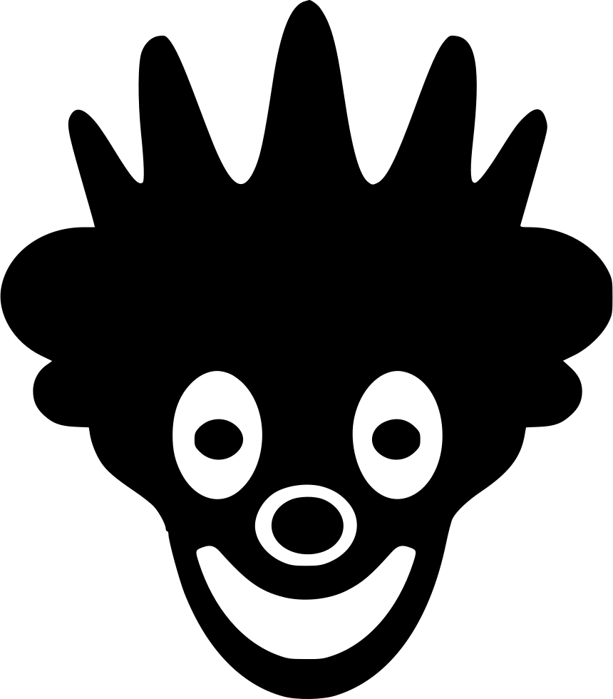 Mask Hero Smile Face Woman Comments - Clown (860x980), Png Download