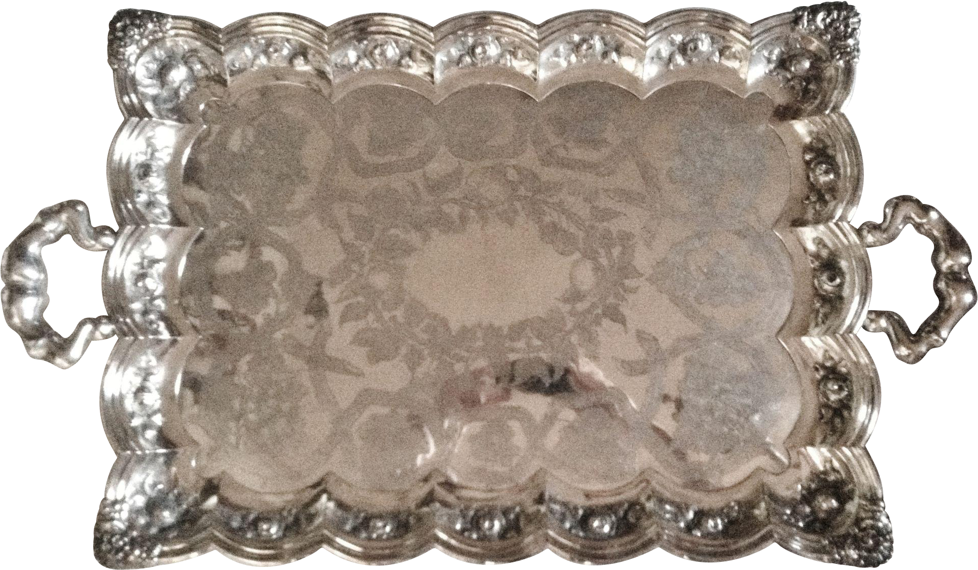 Silver Tray, Vienna Austria, - Platter (1928x1928), Png Download