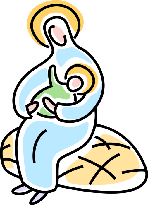 Vector Illustration Of Festive Season Christmas Nativity (506x700), Png Download