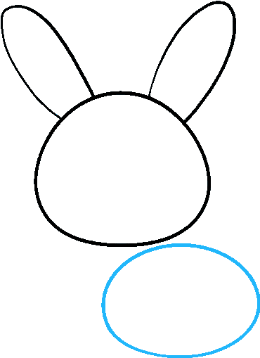 How To Draw Bunny - Bunny Drawing (678x600), Png Download