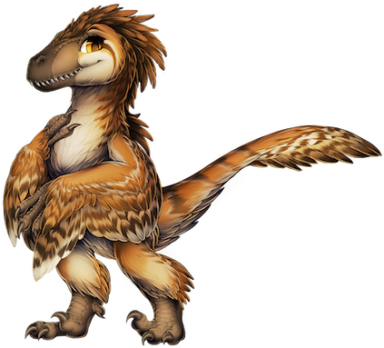 124 22 Red Tailed Hawk - Furvilla Velociraptor (429x400), Png Download