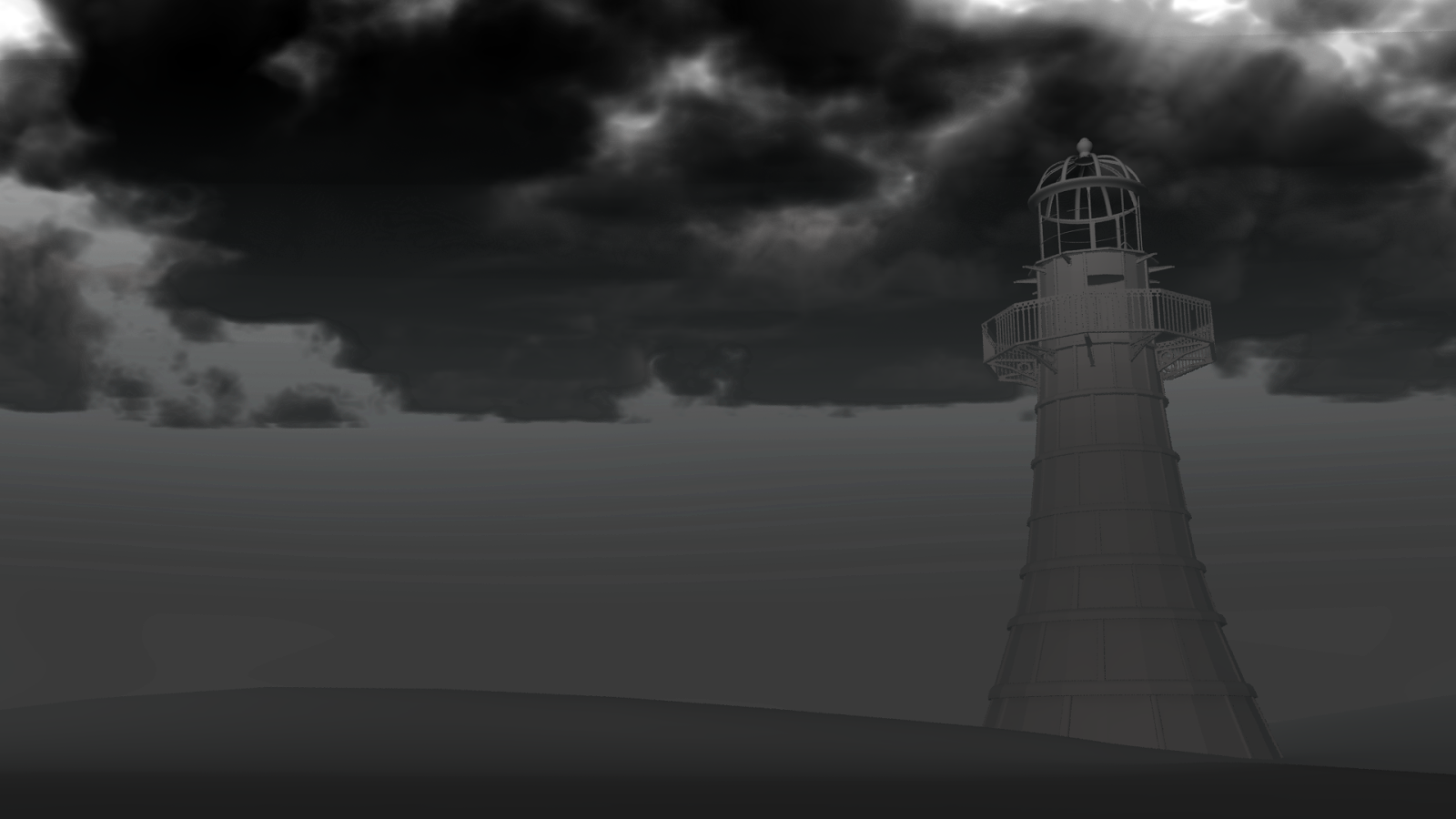 From Viewing Stormy Cloud Reference Videos/images, - Lighthouse (1600x900), Png Download