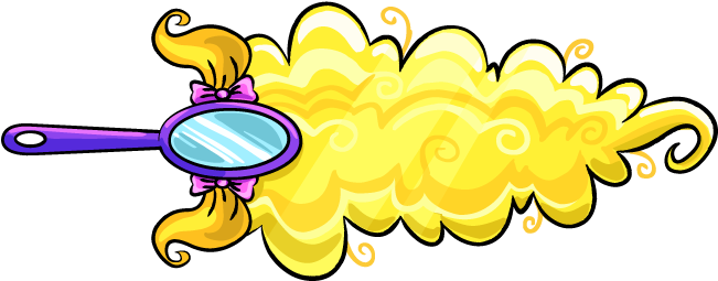 Golden Curls Magisword - Portable Network Graphics (768x404), Png Download