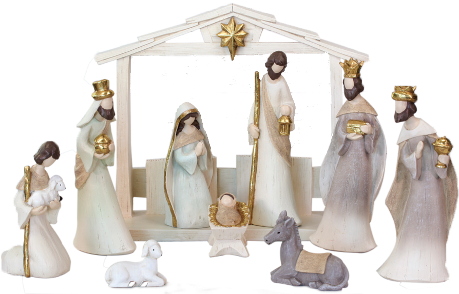 Unique Nativities To Help You Start Or Build Your Collection - Bella Crafts O Holy Night Nativity (1000x572), Png Download