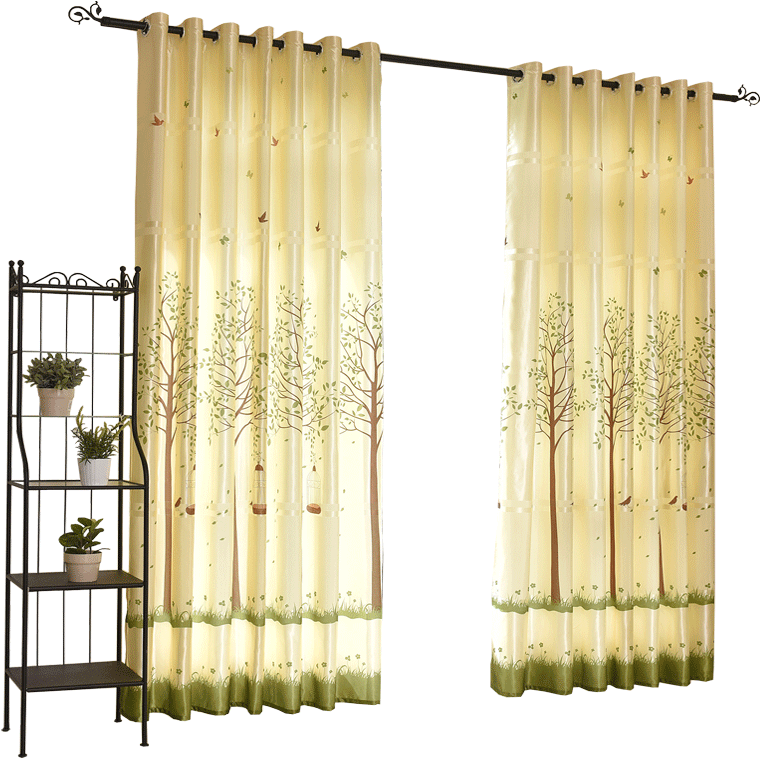 Curtain Finished Simple Modern Bedroom Living Room Bedroom Full Size Png Download Seekpng