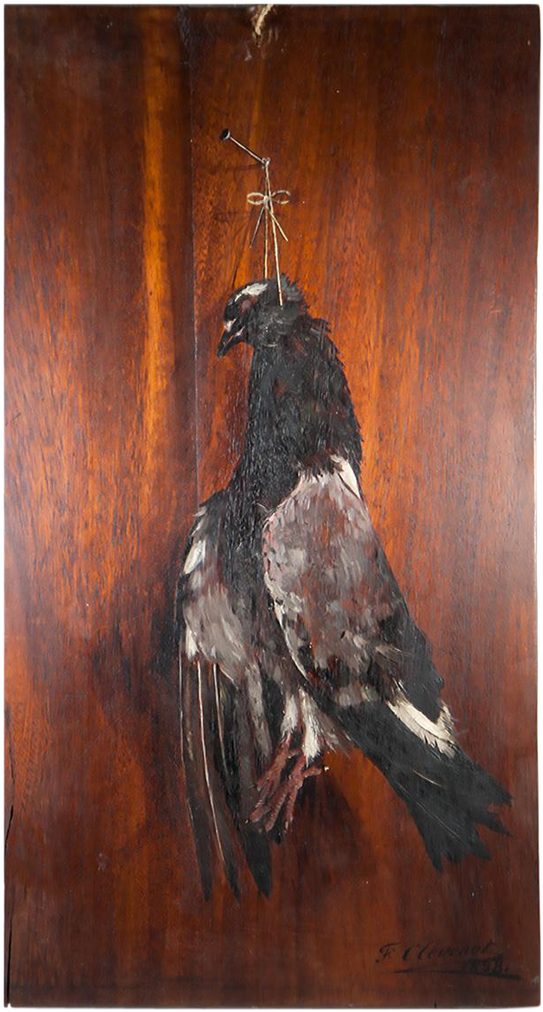 Antique French Trompe L'oeil Oil Painting On - Trompe-l'œil (1137x1137), Png Download