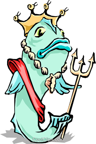 Fish - Fish With A Crown (321x480), Png Download