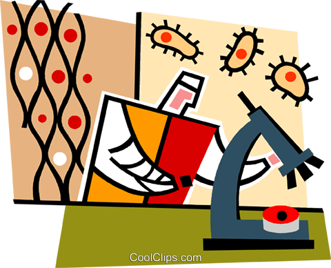 Scientist Looking Through A Microscope Royalty Free (480x388), Png Download