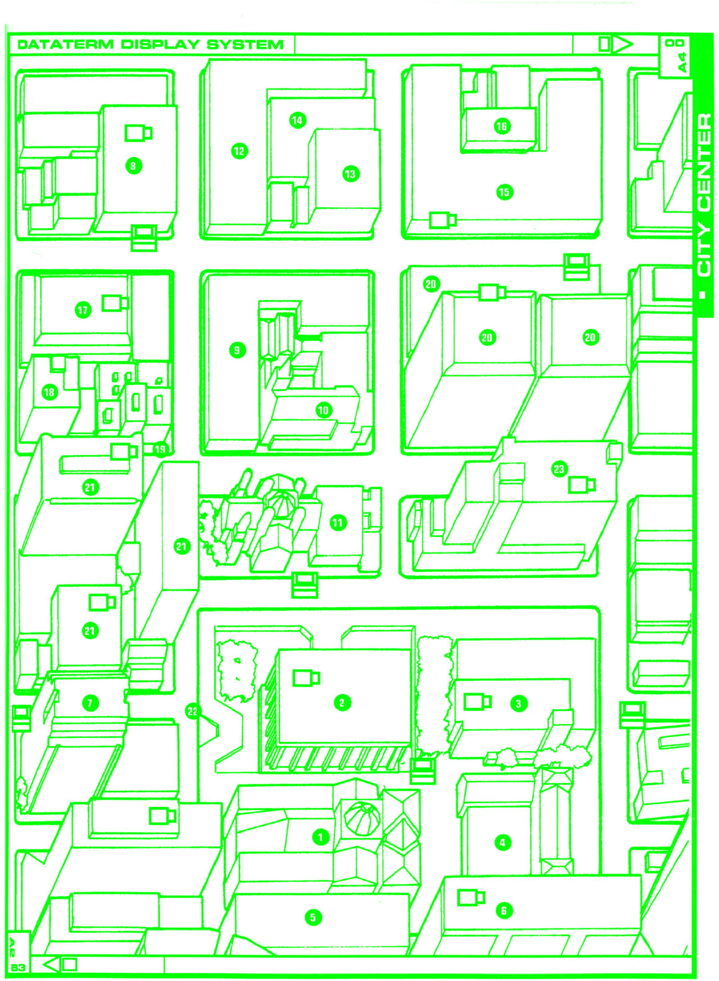 Night City City Hall - Diagram (2550x3300), Png Download