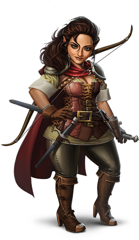 Brynfull - Halfling Rogue Female (910x1002), Png Download